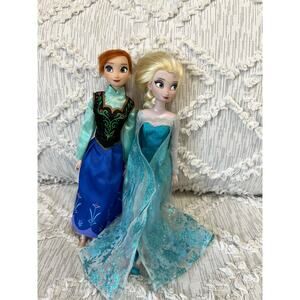 Disney Store Frozen Elsa and Anna Classic Dolls 12 Inches